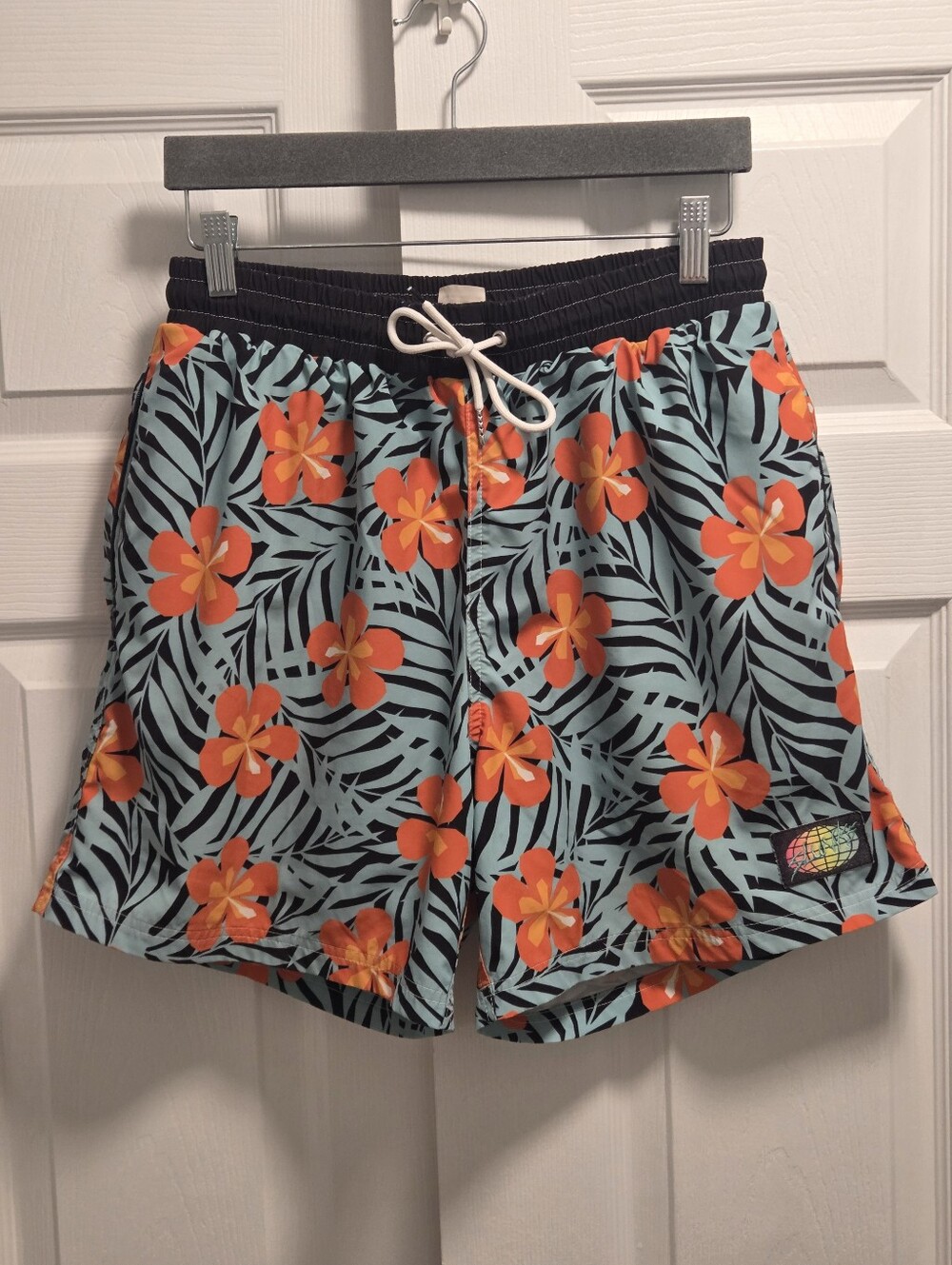 Slunks Floral Shorts - Size Large, Beach Volleyball, Hybrid, Retro